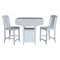 International Concepts Rectangle 20 in W, 38 in L, 36 in H, Wood, White/Chalk Antiqued K128-3638-S452-2 - alternate 6